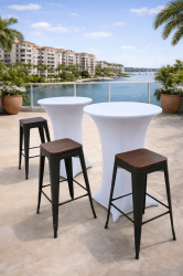 cocktail or high tables rental