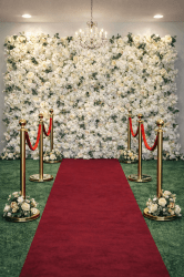 5D flower wall wedding rental