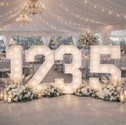 marquee lights numbers rentals